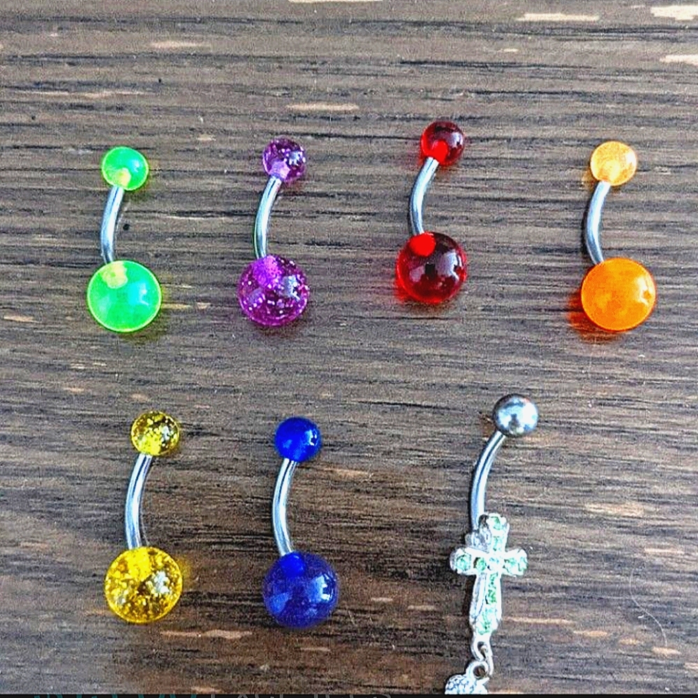 Stud belly/naval rings
